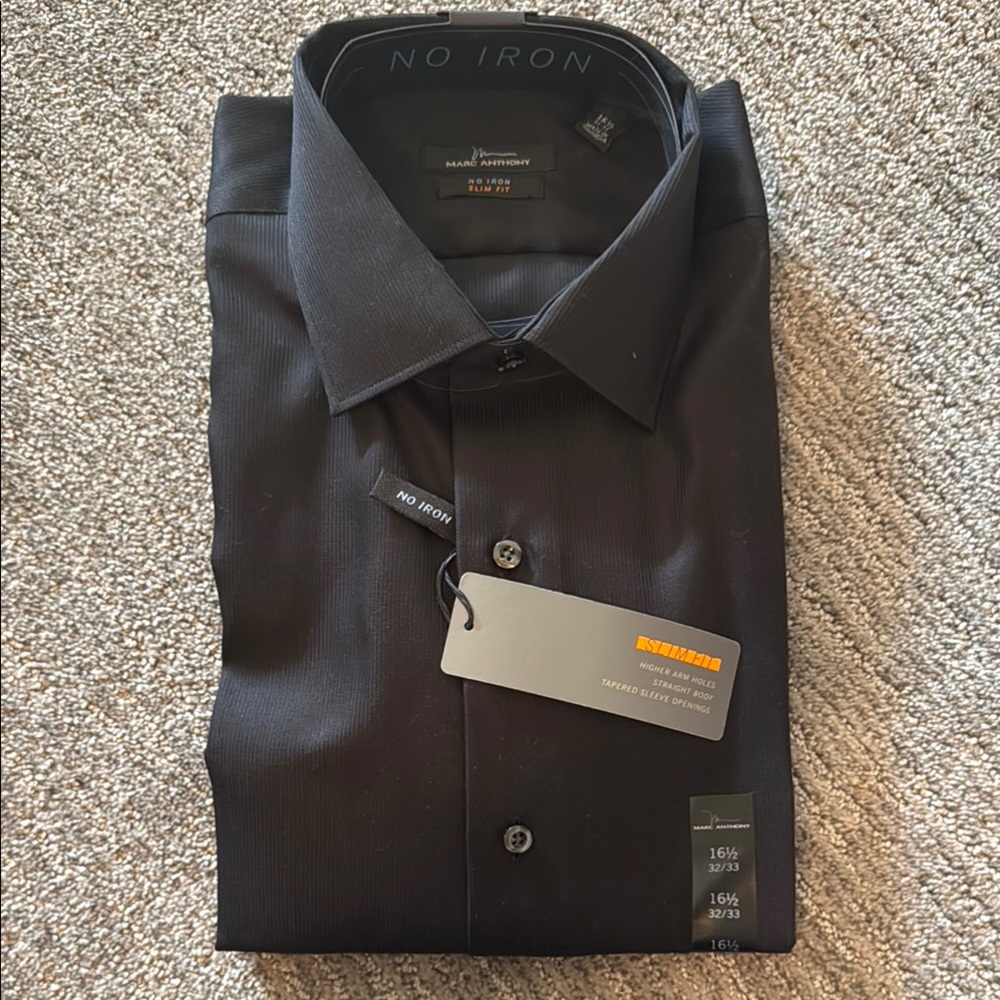 Marc Anthony Black Dress Shirt